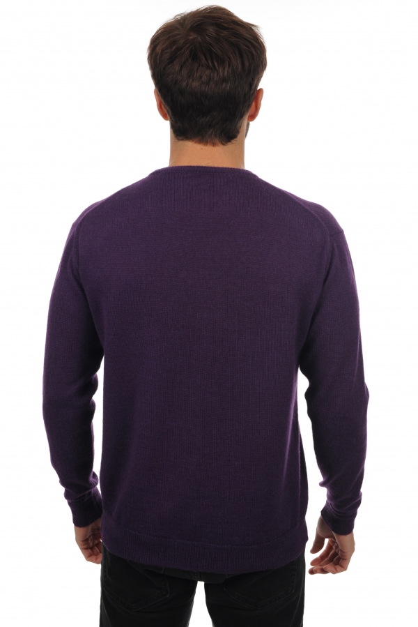 Baby Alpakawolle kaschmir pullover herren nestor alpa violett 2xl